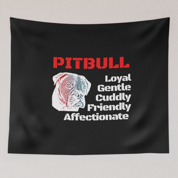 Item preview, Pitbull T-Shirt, Loyal, Gentle,  Cuddly, Friendly, Affectionate T-Shirt for Dog Lovers.  designed and sold by SilverWhiskers.