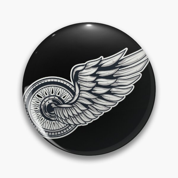 Item preview, Motorcycle wheel with wings designed and sold by thesmokeydogs.