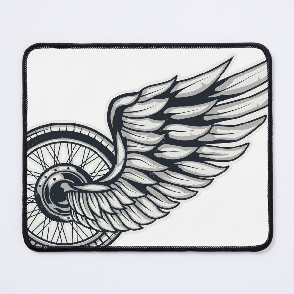 Item preview, Motorcycle wheel with wings designed and sold by thesmokeydogs.