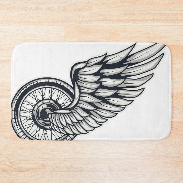 Item preview, Motorcycle wheel with wings designed and sold by thesmokeydogs.