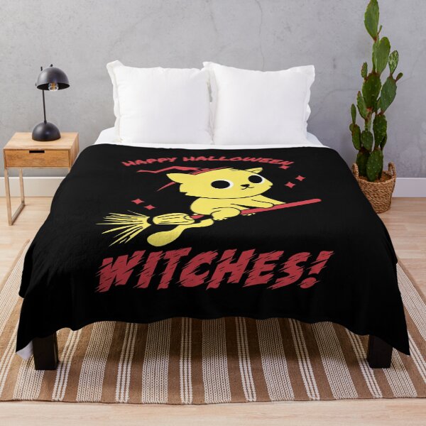 Item preview, Happy Halloween Cat Riding the Broom designed and sold by LargeShop.