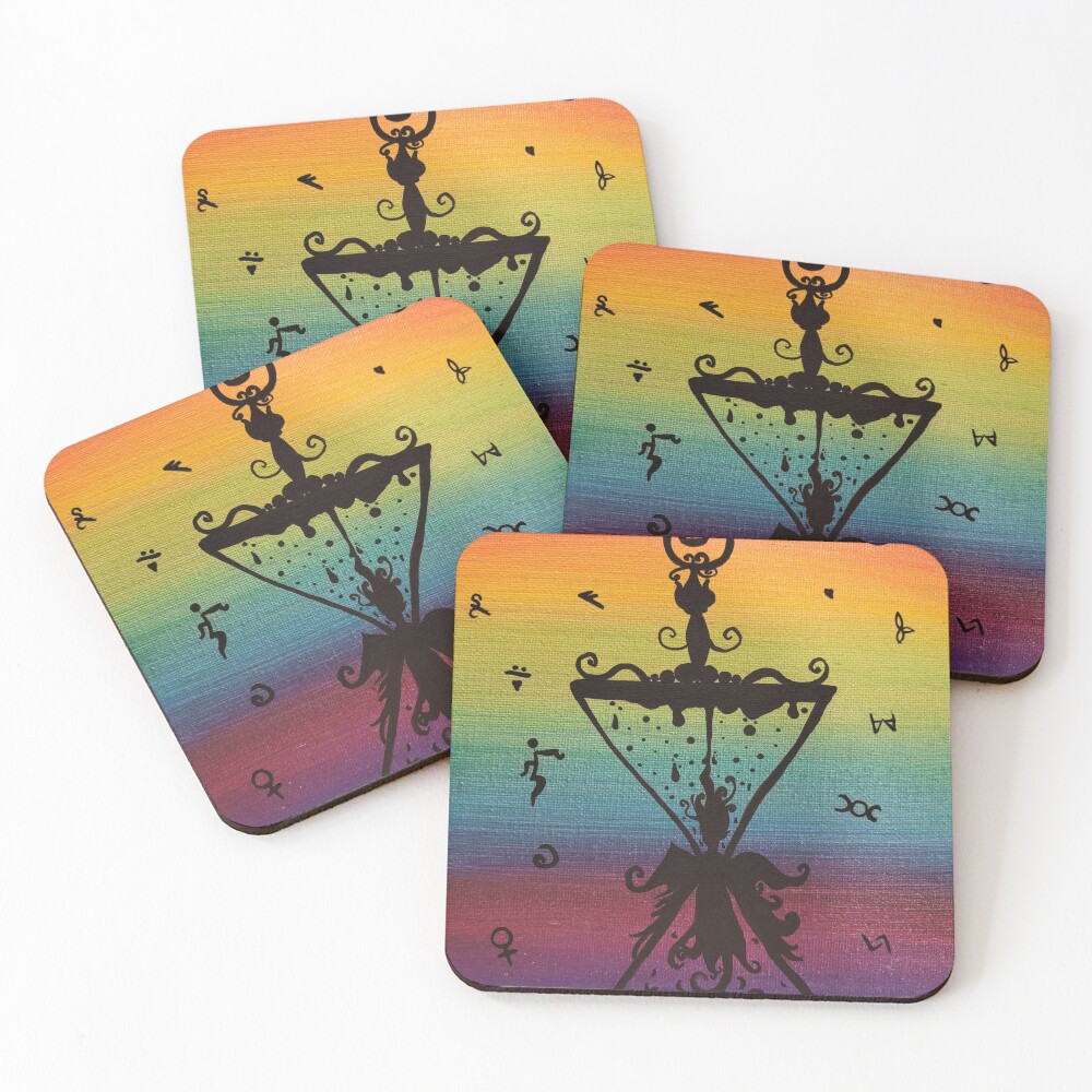 Item preview, Coasters (Set of 4) designed and sold by RudeColors.