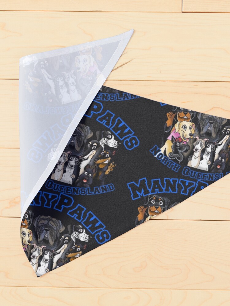 Alternate view of ManyPawsBlueBk Pet Bandana