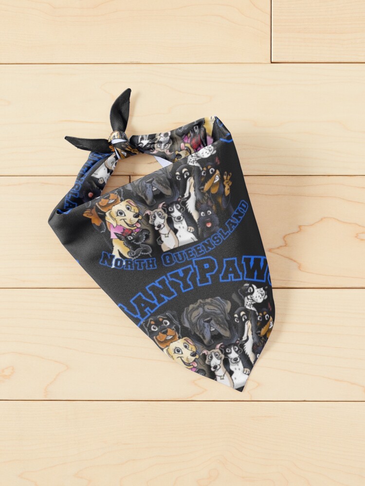 Alternate view of ManyPawsBlueBk Pet Bandana