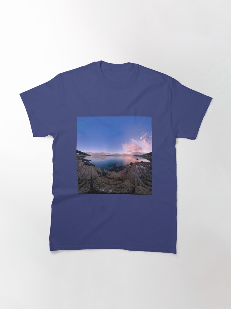 Alternate view of Dusk Shoreline near Moville, Donegal (Rectangular) Classic T-Shirt