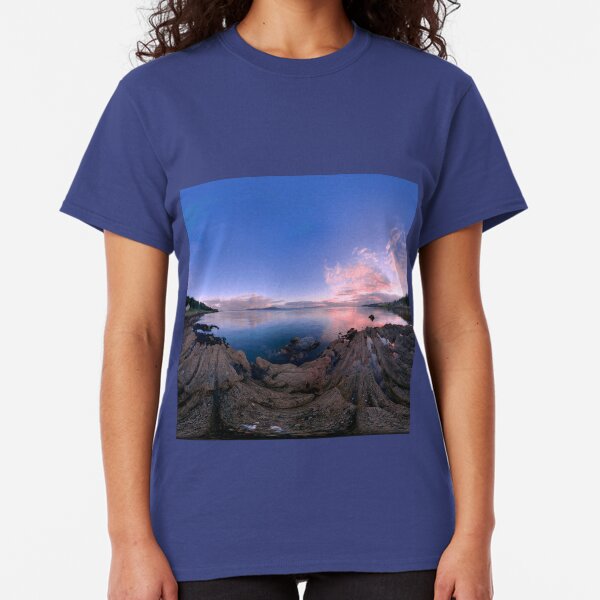 Dusk Shoreline near Moville, Donegal (Rectangular) Classic T-Shirt