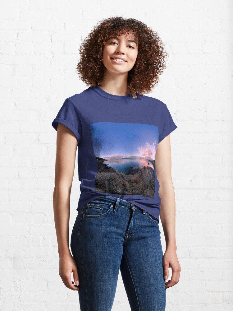Alternate view of Dusk Shoreline near Moville, Donegal (Rectangular) Classic T-Shirt