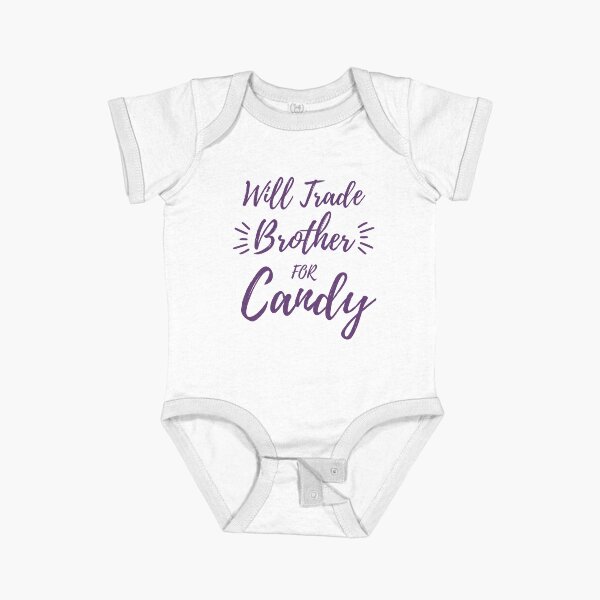 Item preview, Will Trade Brother For Candy. Kids Halloween Funny designed and sold by That Cheeky Tee.