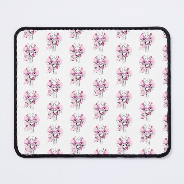 Aperçu de l'œuvre Cool Pink Zebra Classic Tais-toi et embrasse-moi créée et vendue par sweary12.
