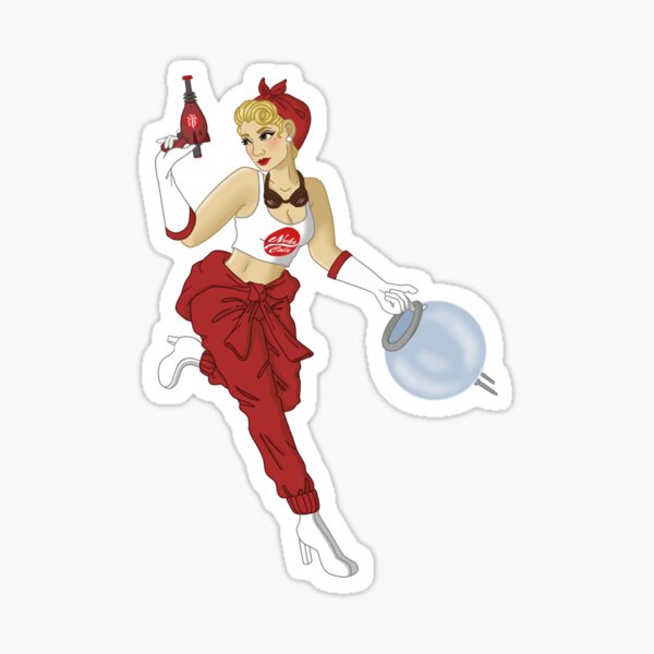 Vista previa del artículo con la obra «chica nuka cola», diseñado y vendido por OdderOtter.