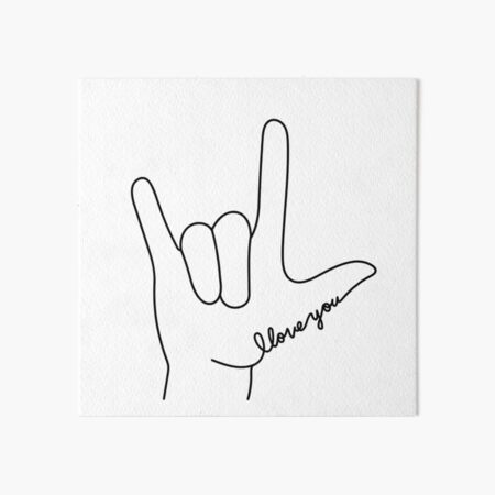 Buy ILY Sign Language Temporary Tattoo  I Love You Tattoo Online in India   Etsy
