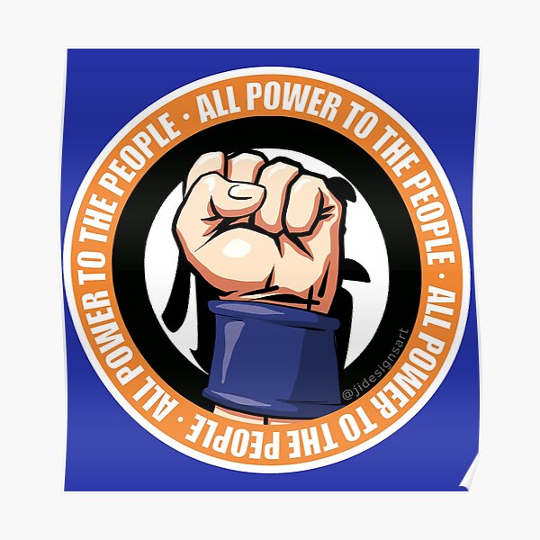 Goku All Power to the People Poster