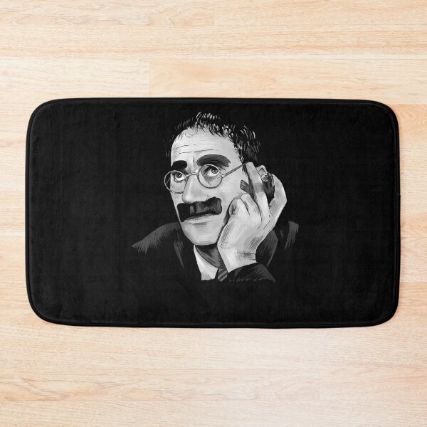 Item preview, Music Vintage Retro Groucho Marx Portrait Illustration Funny Graphic Gift designed and sold by EdwinEnigma.