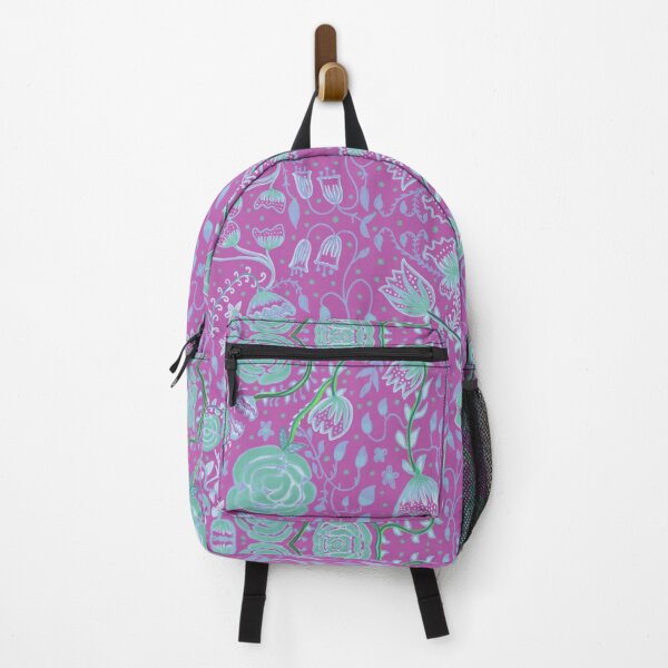 Item preview, Kalamkari Roses purple designed and sold by DreamKaracters.