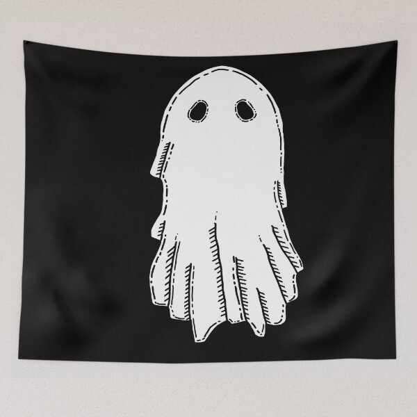 Item preview, Doodle Ghost Black designed and sold by mothofthemist.