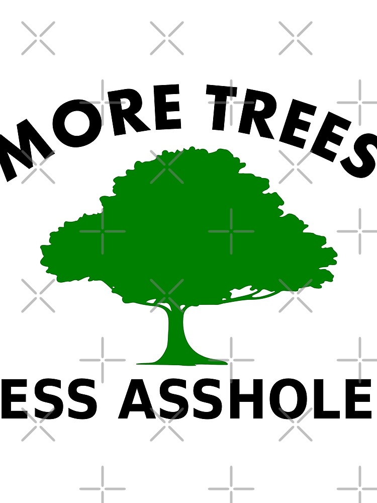 Thumbnail 3 of 3, Scarf, More Trees, Less Assholes designed and sold by RixzStuff.