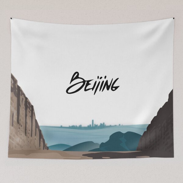 Aperçu de l'œuvre Beijing depuis la Grande Muraille créée et vendue par NolDesigns.