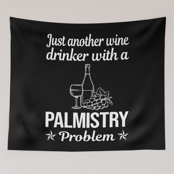 Item preview, Wine Drinker Palmistry Palmist Palm Reading Reader designed and sold by zuehloxerxk.