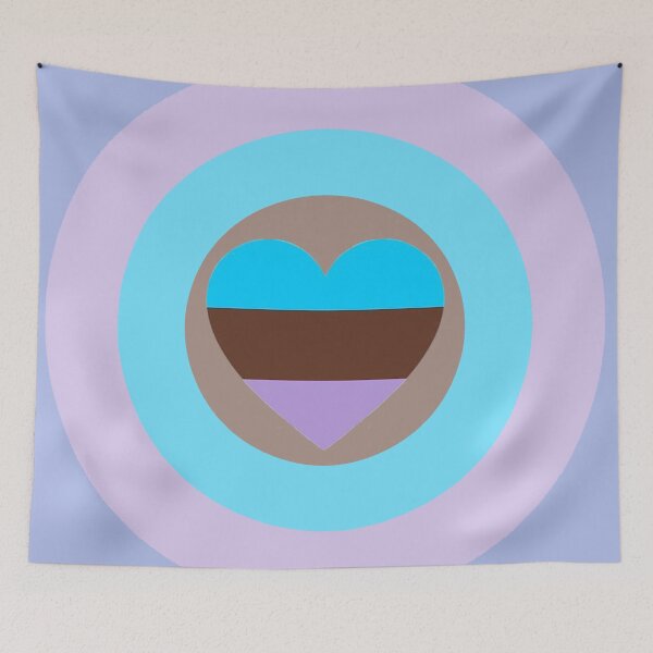 Item preview, Androromantic Pride Flag Circle designed and sold by kiippers.