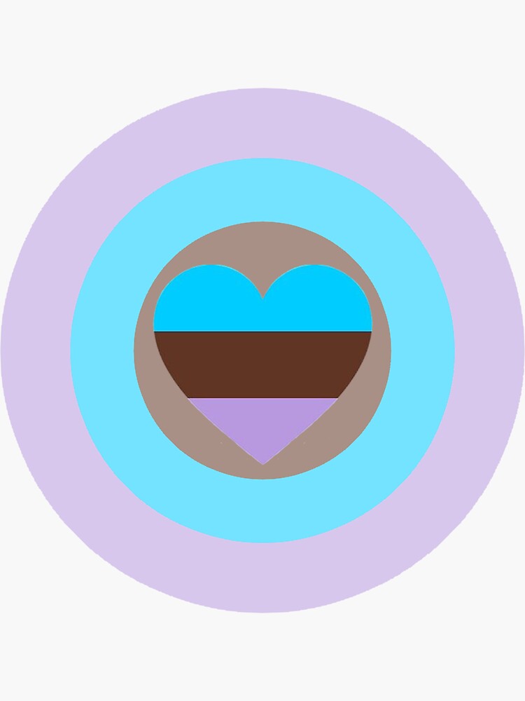 Androromantic Pride Flag Circle Sticker for Sale by kiippers