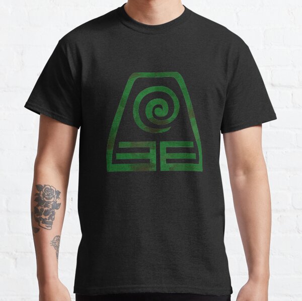 Símbolo de acuarela del Reino de la Tierra (en negro) Camiseta clásica
