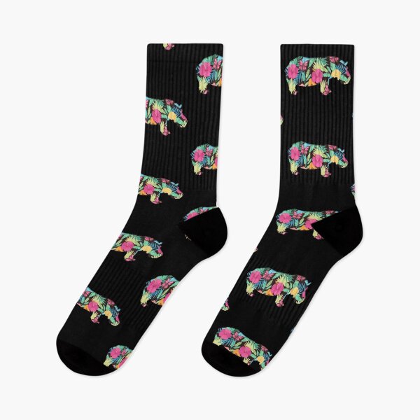 Item preview, Flower Hippo Colorful designed and sold by Parag's Travel Shop.