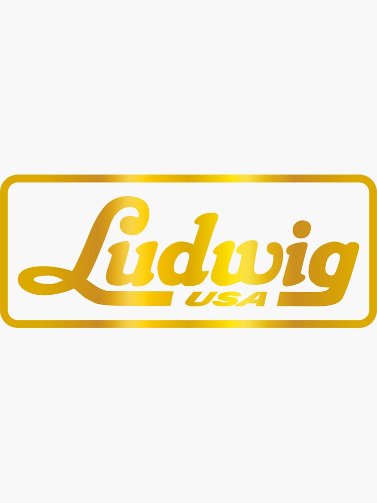 "LUDWIG DRUMS" Sticker for Sale by bagyasas Redbubble