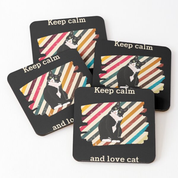 Item preview, Cats T-ShirtCat t shirt - Keep calm and love cat designed and sold by EdisonGuti.