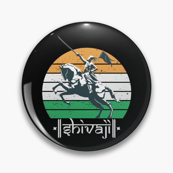 Item preview, Shivaji Maharaj Statue Indian India Flag Marathi King designed and sold by alltheprints.