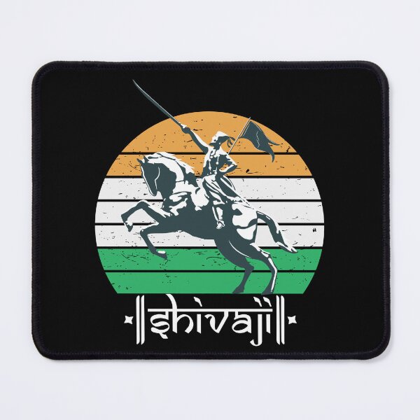 Item preview, Shivaji Maharaj Statue Indian India Flag Marathi King designed and sold by alltheprints.