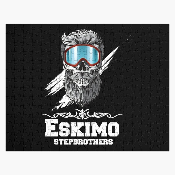 Eskimo stepbrothers, skull ice   Sticker Jigsaw Puzzle