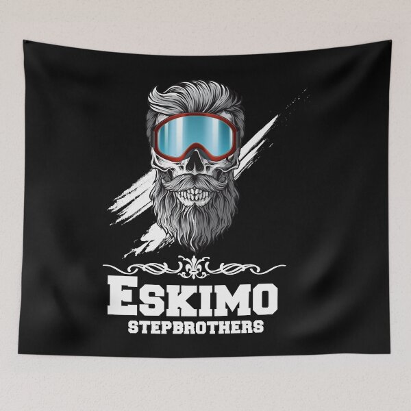Item preview, Eskimo stepbrothers, skull ice   Sticker designed and sold by EdisonGuti.