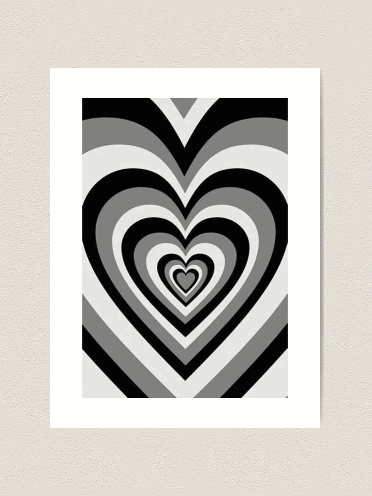 Society6 ケース Black Based White Heart Heart Sketch