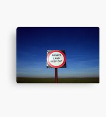 No entry! Canvas Print