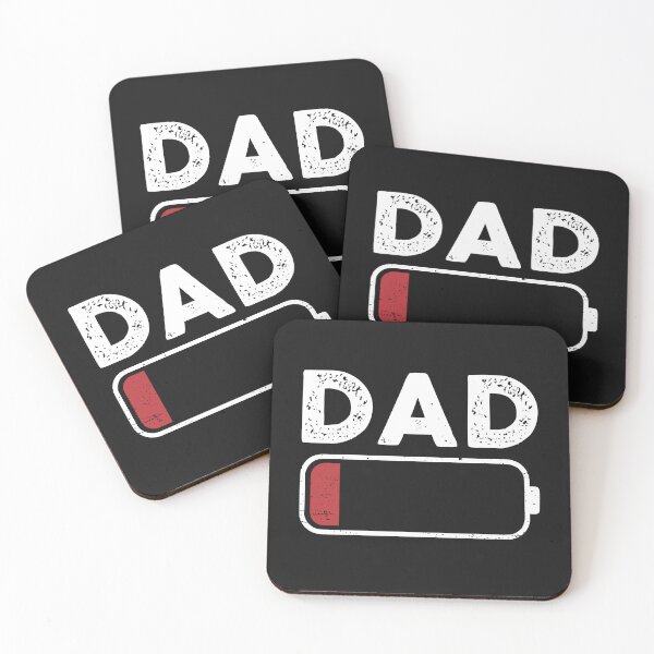 Item preview, Dad Low Battery FunnyTired Daddy Battery Humor Gift for Him designed and sold by alenaz.