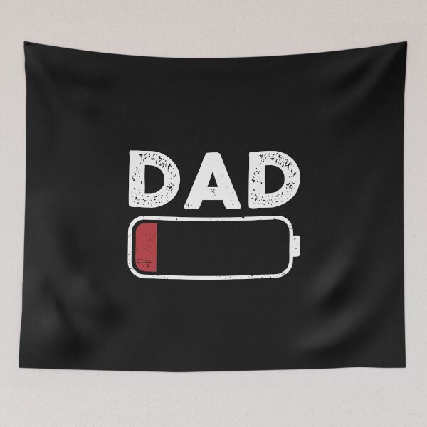 Item preview, Dad Low Battery FunnyTired Daddy Battery Humor Gift for Him designed and sold by alenaz.
