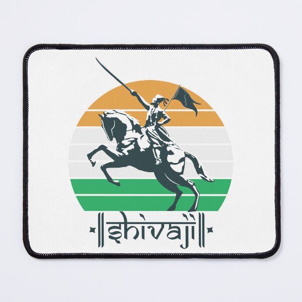 Item preview, Shivaji Maharaj Statue Indian India Flag Marathi King designed and sold by alltheprints.