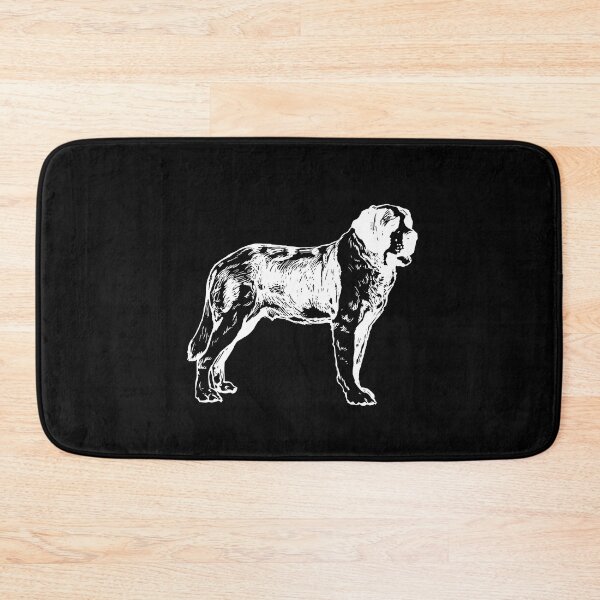 Item preview, White ink St Bernard dog icon designed and sold by see-the-fox.