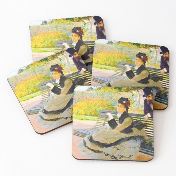 Item preview, Camille Monet (1847–1879) on a Garden Bench (1873) designed and sold by gladyshs.