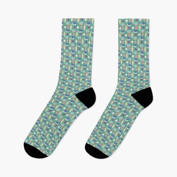Item preview, Green Geometric Tiles Pattern designed and sold by shadowbright.