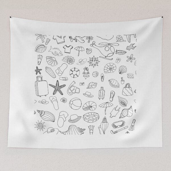 Item preview, Copy of Black  and White Summer Vacation Loading Pattern  designed and sold by tagmoj.