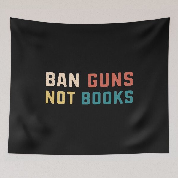 Item preview, Ban Guns Not Books Vintage Letters Read Banned Books  designed and sold by alenaz.