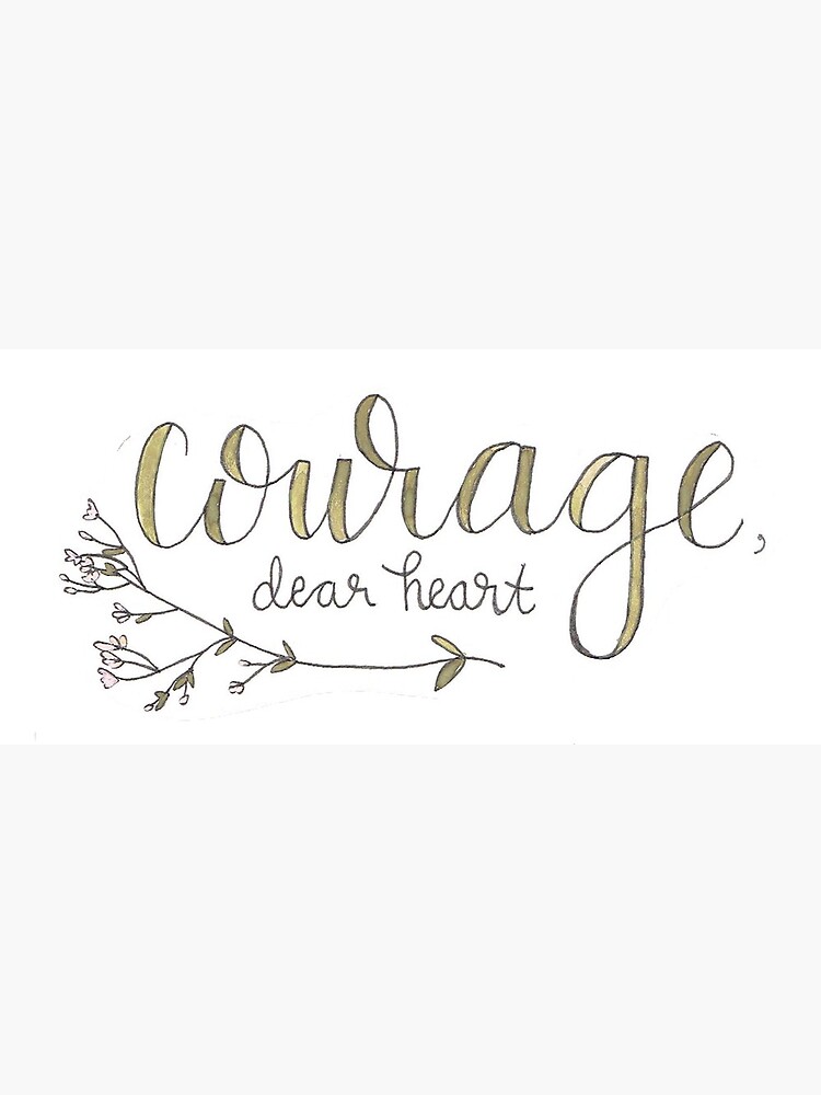 Courage Dear Heart Aslan Quote Sticker - CS Lewis Sticker for  Hydroflask - Narnia Laptop Decals - Christian Book Lover Gift - Fantasy  Literature Great Quotes : Handmade Products