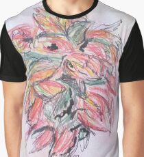 Colored Pencil Flowers Graphic T-Shirt