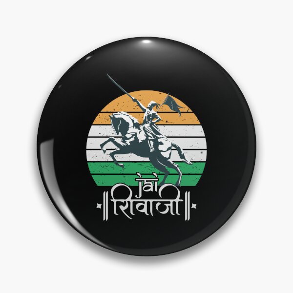 Item preview, Shivaji Maharaj Statue Indian India Flag Marathi King designed and sold by alltheprints.