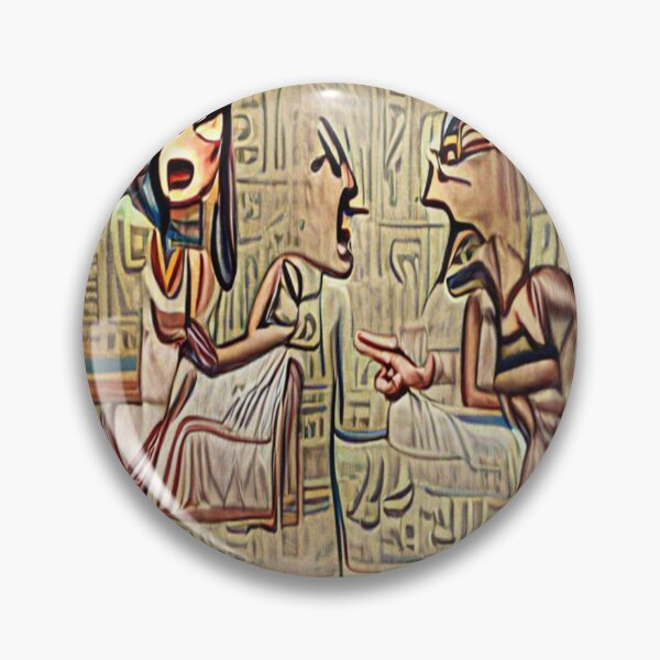 Item preview, Egyptian painting wife arguing with husband about him cheating in a dream designed and sold by glitchman2.