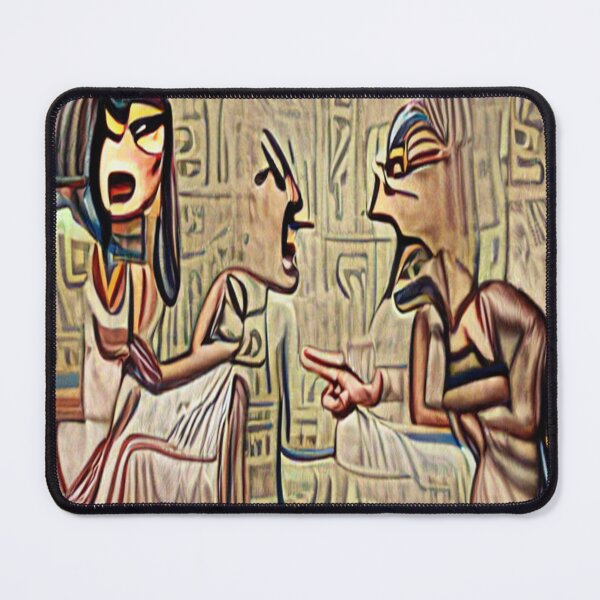 Item preview, Egyptian painting wife arguing with husband about him cheating in a dream designed and sold by glitchman2.