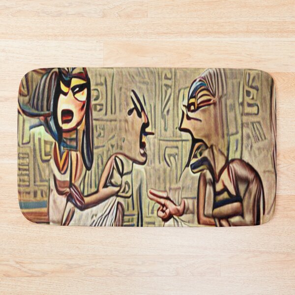 Item preview, Egyptian painting wife arguing with husband about him cheating in a dream designed and sold by glitchman2.