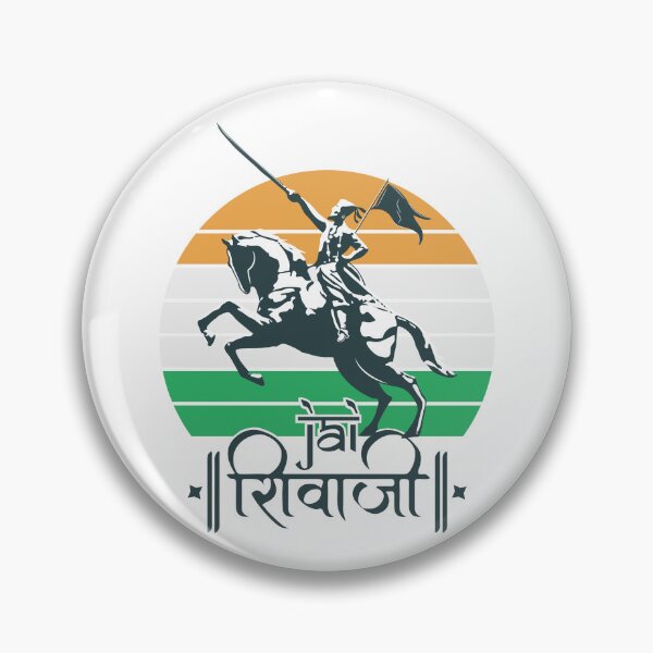 Item preview, Shivaji Maharaj Statue Indian India Flag Marathi King designed and sold by alltheprints.