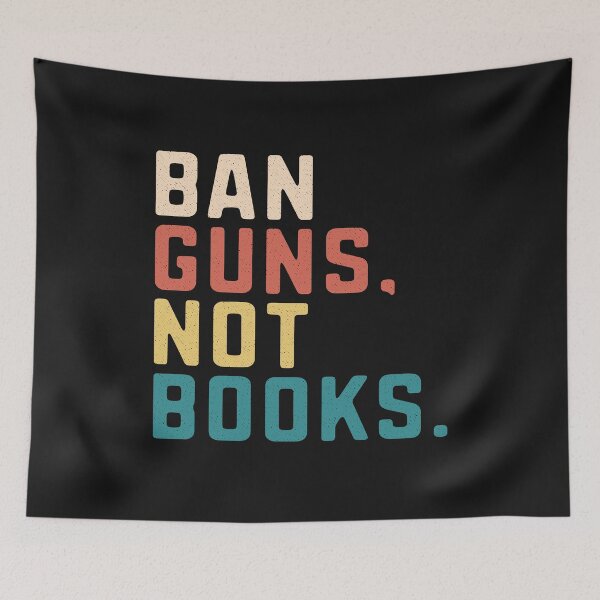 Item preview, Ban Guns Not Books Banned Books Lover Read Book Vintage  designed and sold by alenaz.